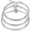 5 Style Silver Plated LOVE Snake Chain Bracelet & Bangle