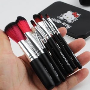7pcs New Hello Kitty Mini Makeup brush tools Set