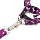 Adjustable Bone&Paws Printing Cat Dog Puppy Pet Harness Lead Collar Leash 0.59×47.3