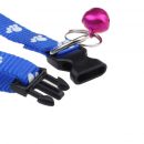 Adjustable Nylon Footprints Collar Dog Puppy Pet Collars With Bells