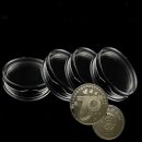Clear Round Boxed Lighthouse Coin Holder plastic Capsules Coin Box Display Cases