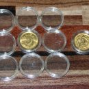 10PCS Applied Clear Round Cases Coin Storage Capsules Holder Round Plastic 19mm