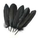 Black Natural Feather Goose For Craft/ Hats/Floral Arrangement Material Accessories
