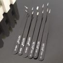 6 Pcs Anti-static ESD Tweezers Set Straight Curved Electronic Craft