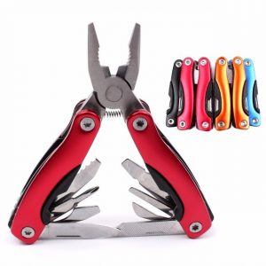 Outdoor Survival Stainless Steel 9 In1 Tool Plier Portable Pocket Mini Knit Compact