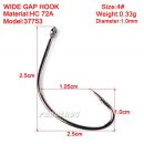 Barbed Hook 72A Material fishhook Fly Hooks Fishing Trout Salmon Dry Flies Fish Hook