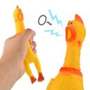 Funny gadgets 32cm High Quality novelty Yellow rubber Dog Toy Fun