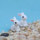 Mini Rabbit Ornament Miniature Figurine Plant Pot Garden Decor Toys Home Crafts Classic