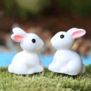 Mini Rabbit Ornament Miniature Figurine Plant Pot Garden Decor Toys Home Crafts Classic