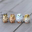 Owl Figurine Miniature Animal Decoration 4pcs