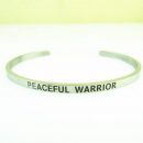 1PCS Stainless Steel PEACEFUL WARRIOR