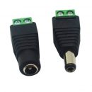 5.5×2.1mm DC Male Female Led Connector Solderless Led Lighting Accessories for Led Power Supply Adapter and Strip