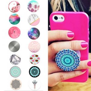Fashion Phone Holder Expanding Stand and Grip PopSocket Mount for Smartphones and Tablets
