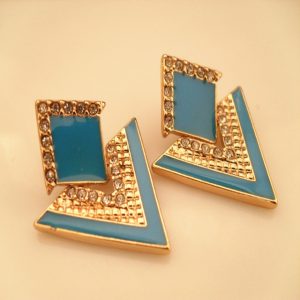 Jewelry Vintage Brand Crystal Stud Earrings For Women