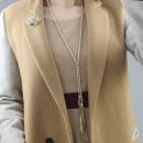 Korean Fashionable Upscale Women Gold Plated multilayer Tassel Long Necklace