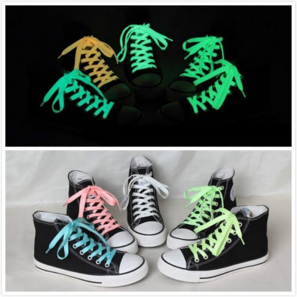 Luminous shoelace glow led shoes Strings Athletic Shoes Party Camping growing shoelaces one pair