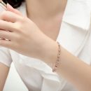 Luxury 18K Rose Gold Plated Chain Bracelet for Women