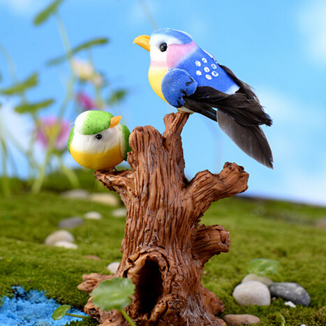 Miniature Garden home bird decoration resin cute fat artificial birds living room decoration resin bird