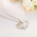 Fashion Korean mother and child love “Mom” crystal pendant necklace