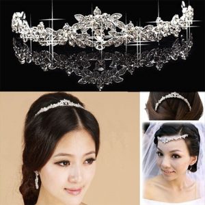 Wedding Elegant Bridal Prom Crystal Butterfly Flower Crown Super Sale Headband Charming