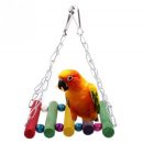 Parrot Swing Bird Toy Wooden Rat Mouse Hamster Hanging Hammock Toys