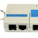 Pocket LED Ethernet 4 Port RJ45 RJ11 Cat5 Network LAN Cable Tester With Keychain