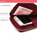 Hottest sale MILESI Fashion Lady pu leather Clutch Wallets Women zipper long Wallet