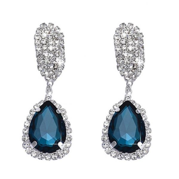 Women Rhinestone Crystal Earring Drop