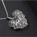 New Luxury Heart Pendant Chain Gold Rhinestone Chic Hollow Silver Plated Necklace Charm Crystal