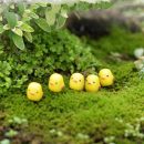 5pcs/lot Miniature Fairy Figurines Cute Mini Chick Garden Miniatures Artificial