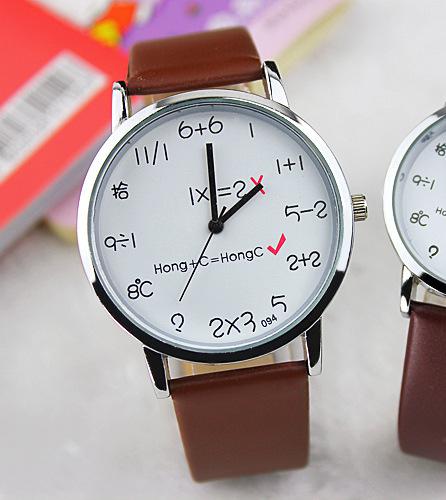 Silver Shell Leather Quartz Wrist Watch Clock for Women Men