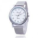 Silver Watches Fashion Geneva Watches Ladies Casual Wrist Watch Quartz Watch