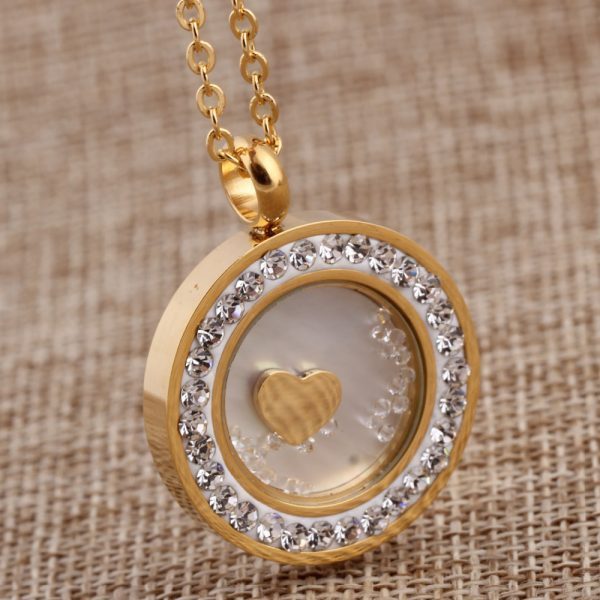 Stainless Steel Crystal Pendant Jewelry fashion necklaces for women