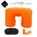1 set of Travel Kit Inflatable U shape Neck Pillow eye mask