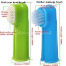 Pet Dog Cat Oral Clean Finger Toothbrush Rubber Massage Brush Puppy Dental Tooth Health