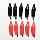 Electrical Clamp for Testing Probe Meter Black and Red with Plastic Boot