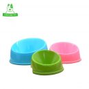 KIMHOME 2016 Candy Color Plastic Oblique Mouth Dog Water Food Bowl for Cats Puppy