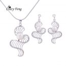 Exaggeration Statement Luruxy Women Necklace Earrings Jewelry Sets