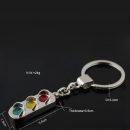 Fashion Cute Traffic Light Mini Key Ring Chain Classic 3D