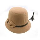 Fedora Hats Wool Bowler Bow Felt Cloche