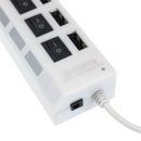 High Speed 7 Ports LED USB 2.0 Adapter Hub Power on off Switch Usb Cable