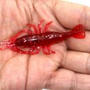 Luminous soft lure 5 colors transparent shrimp 8cm artificial pesca baits noctilucent fishing lures
