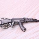 New Zinc Alloy AK-47 Gun Pistol Keychain Metal Key Ring