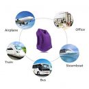New Soft Air Inflatable Travel Pillow Neck Pillow Comfortable Travel Airplane Car Pillows with Sleeping Eye
