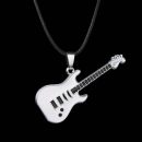 Pendant Chains Music Jewelry Stainless Steel Guitar Necklaces