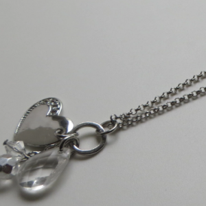 Crystal silver women necklace jewelry lady stone