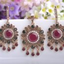 Flowers Turkish Jewelry Sets Necklace & Earrings