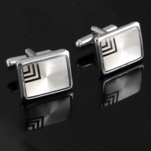 French Shirt Laser Engraving Men Jewelry Unique Cuff Links