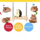 Hamster Rabbit Mouse Chinchilla Wooden Hanging Pet Hammock toys