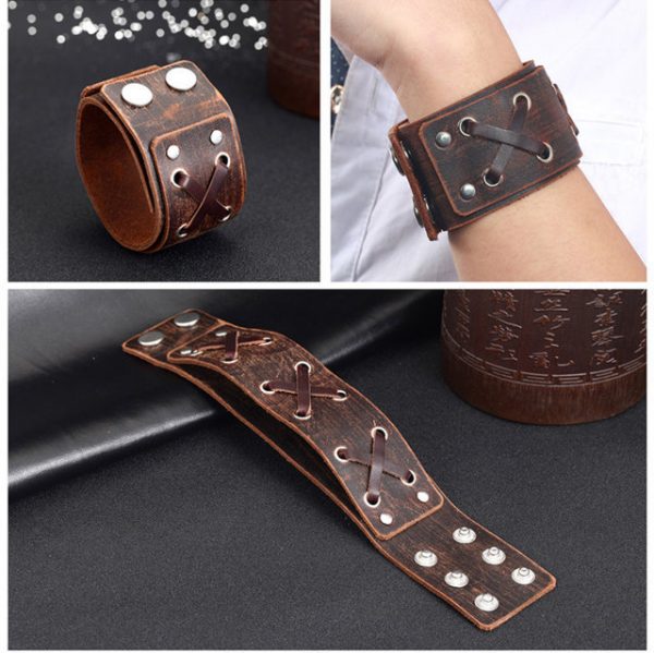 Leather Bracelet Weave Rope bracelet